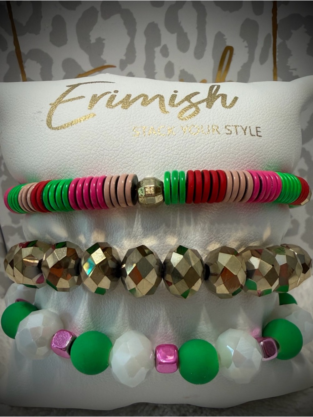New ERIMISH Bracelets - 3 Pc - Multi - Custom Regular, Kids or Extended Size